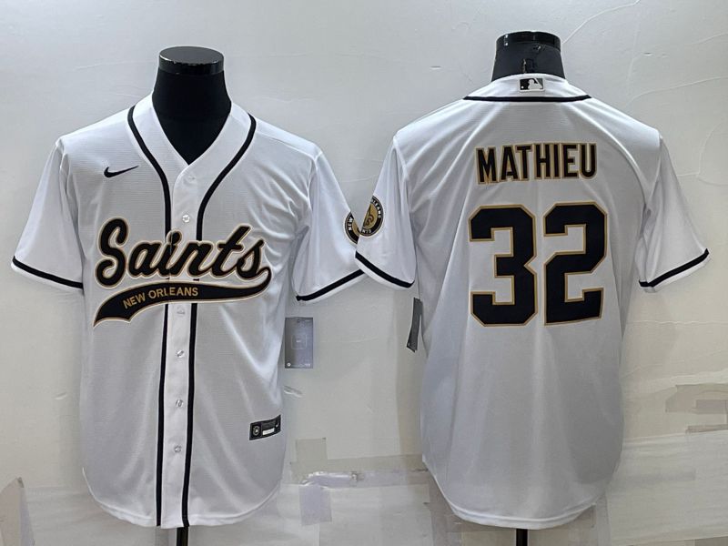 Men New Orleans Saints #32 Mathieu White 2022 Nike Co branded NFL Jersey->new orleans saints->NFL Jersey